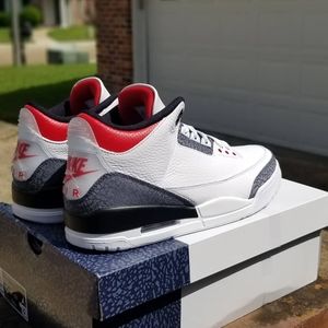 Jordan retro 3 "Fire red denim"